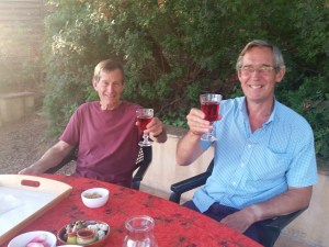 Two manly guys drink manly rosé!